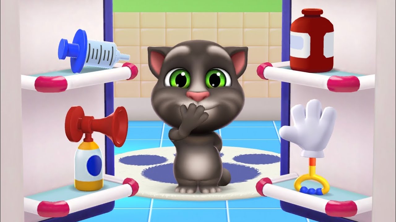 Baby tom got hiccups ! || Talking tom 2. 