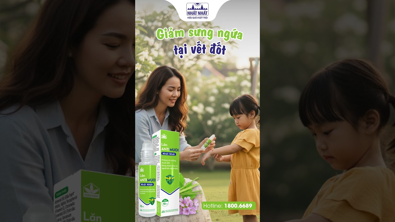 Lăn Antimuoi – lăn chống muỗi cho bé, an toàn, dịu nhẹ, bảo vệ suốt ngày #lamdep #duocphamnhatnhat