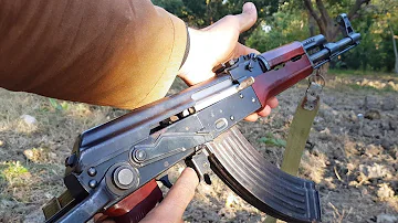 AK-47 Egypt made Original 7.62x39 AK47 Kalashnikov shooting