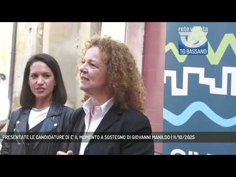 PRESENTATE LE CANDIDATURE DI E' IL MOMENTO A SOSTEGNO DI GIOVANNI MANILDO | 11/10/2025