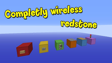 100% Wireless redstone in Minecraft- Command blocks