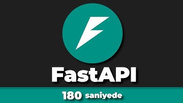 180 saniyede FastAPI