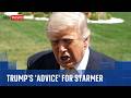Watch President Trump tell Sky News his 'advice' for Starmer