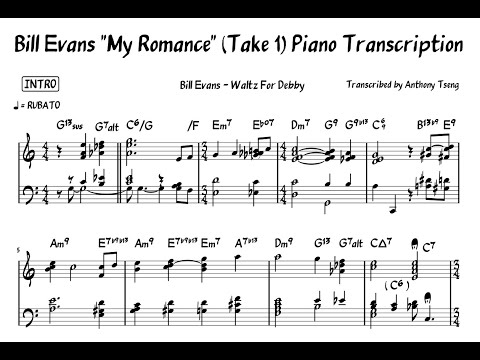 Assista a Bill Evans "My Romance" (Take 1) Piano Transcription no YouTube