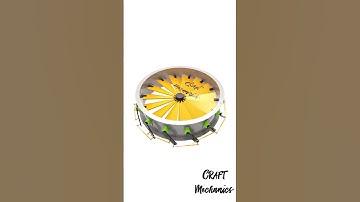 Variable Inlet Vane Damper⚙️  #autocad #engineering #mechanical #mechanism #solidworks #3d #cad