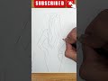 Draw a girl backside shorts youtubeshorts tajikisketch