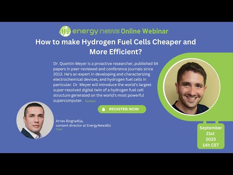 Live Webinar: How to make Hydrogen Fuel Cells Cheaper and More Efficient?