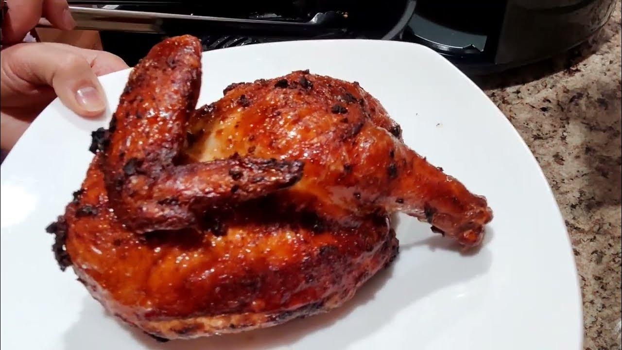 Air Fryer Half Chicken in Fresh Herbs/ How to cook half chicken in air