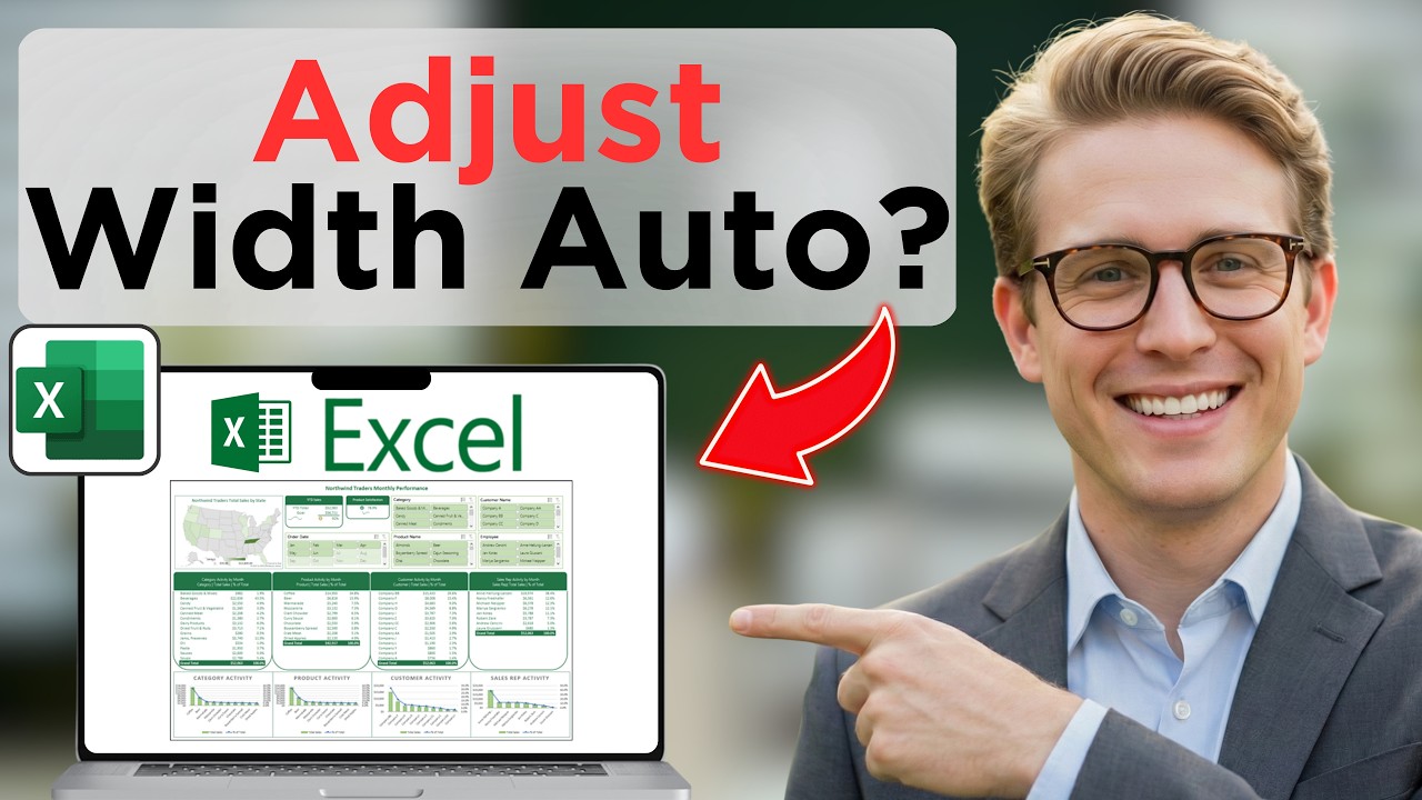 How To Automatically Adjust The Width Of Columns And Rows In Excel ...