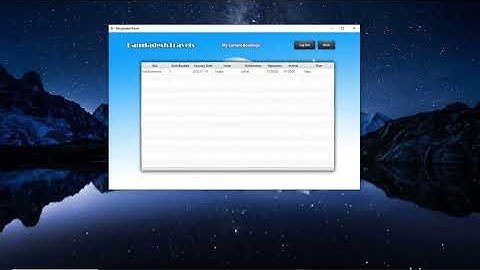 JavaFX & MySQL Project-Bus Ticket Booking System