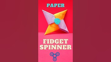How To Make A Paper Fidget Spinner(1 Min) Easy origami #shorts