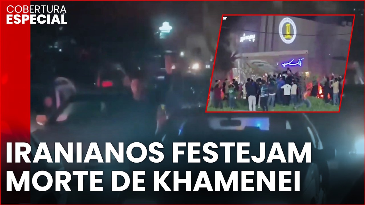 Iranianos festejam morte de Khamenei