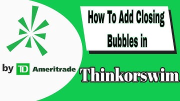 How To Add Previous Day, Weekly & Monthly Closing Bubble In Thinkorswim Charts