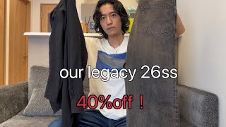 Our Legacy] Bought 150,000 Yen Worth of Items at 40% OFF! - YouTube