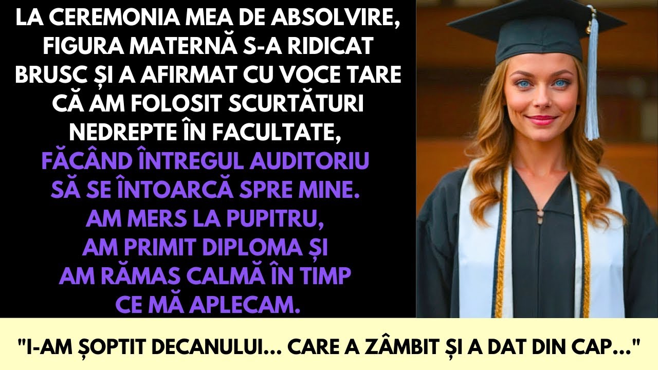 La Absolvirea Mea Mama A Strigat Că Am Trișat—Publicul A Înghețat Când Am Urcat Pe Scenă