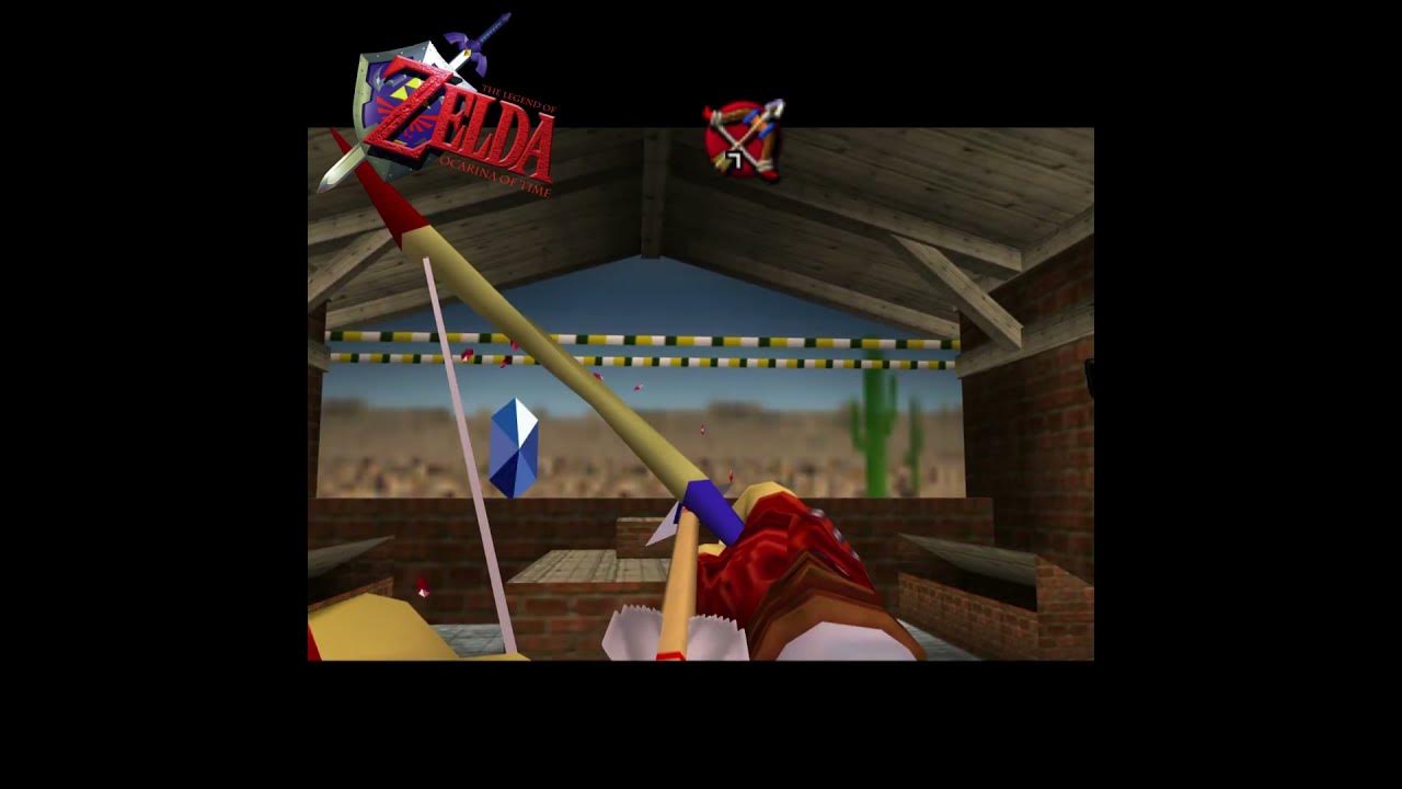 Winning the Big Quiver Legend of Zelda Ocarina of Time[N64] YouTube