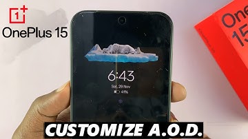 How To Customize Always ON Display On OnePlus 15