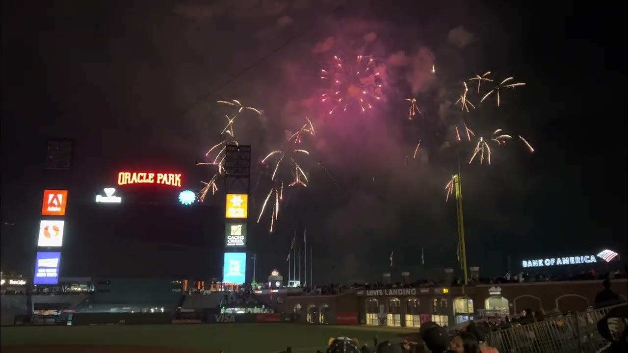 San Francisco Giants Fireworks Night 4/29/2022 YouTube