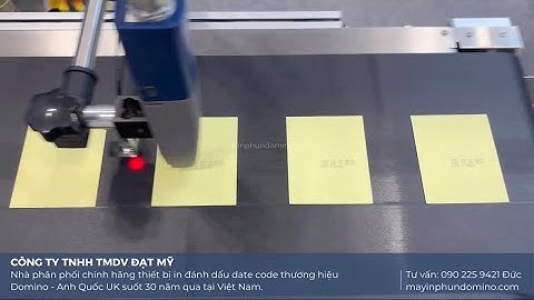 Tách nhãn in date | Phun date tem nhãn | Conveyor feeder for inkjet printer | Inkjet on label 