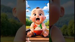 ❤️ Evolution of Baby: Train Attack on Baby for Food Eating #cat #cute #love #shorts BabyLos 30