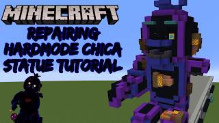 Minecraft Tutorial: Neon Chica Statue (Five Nights at Freddy's Help Wanted)