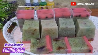 RESEP PUDING SUSU, ENAK, CANTIK, MUDAH BUATNYA DAN ANTI GAGAL