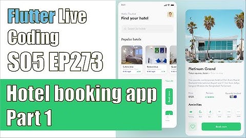[Flutter] Flutter Live Coding EP273 (Hotel Booking App Part 1)