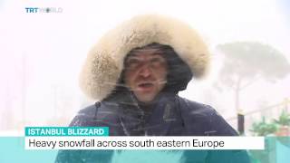 Istanbul Blizzard: Heavy snowfall in Turkey's largest city