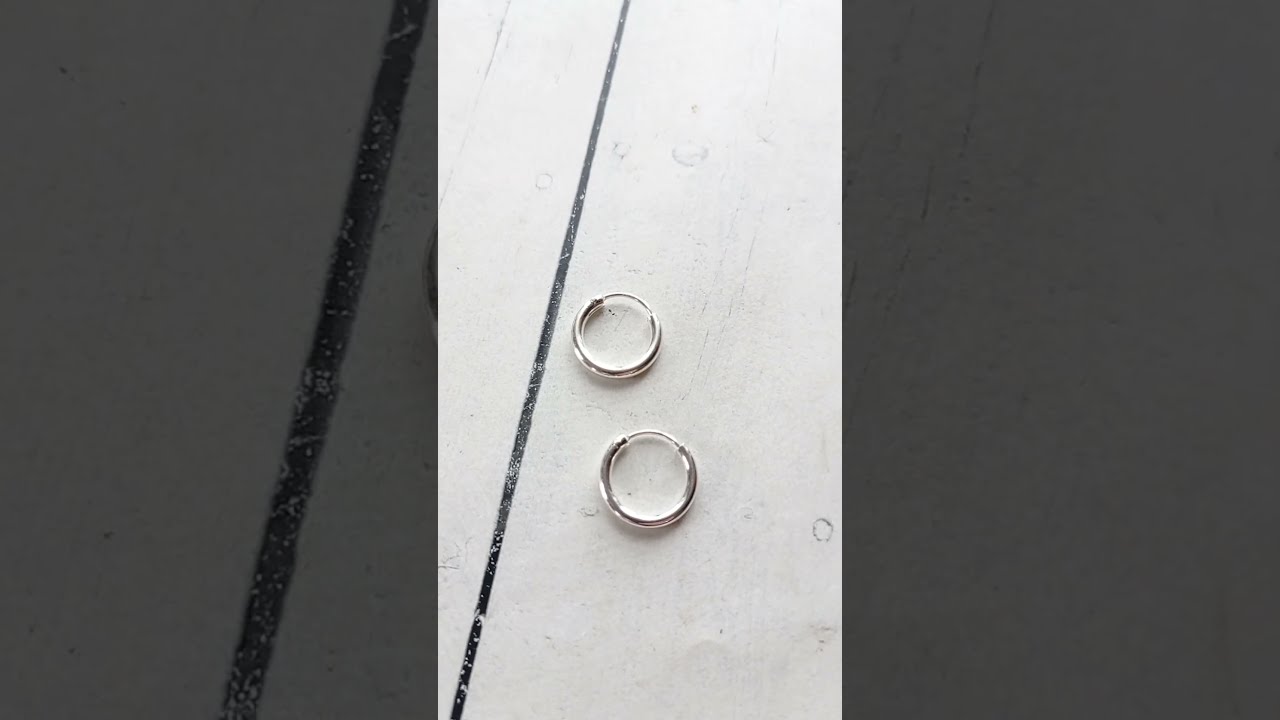 Classic Sterling Silver Hoop Earrings, 16mm Diameter, 2 mm Gauge, Timeless Style