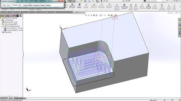 CAMWorks - Programming a Corner Slot or Slot