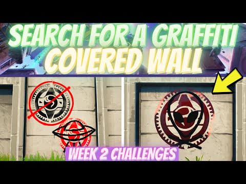 Search For A Graffiti Covered Wall At Hydro 16 Or Near Catty Corner In Fortnite Week 2 Youtube