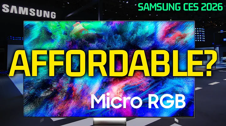 Samsung Micro RGB TV in Smaller 55" 65" 75" Sizes! | CES 2026
