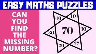 EASY #MATHS #PUZZLES WITH ANSWERS