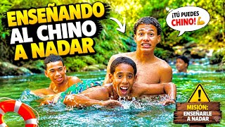  Le Enseñé a El Chino a Nadar por Primera Vez! 😱🏊-@losmenoresrd4880 