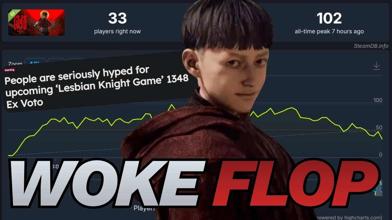 Woke Lesbian Knight Game 1348 Ex Voto FLOPS On Steam! No One Shows Up For The FREE Demo!