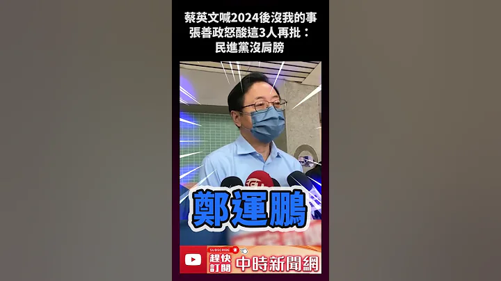 蔡英文喊2024後沒我的事　張善政怒酸這3人再批：民進黨沒肩膀 @ChinaTimes #shorts - 天天要聞