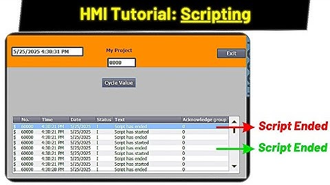 HMI Scripting Tutorial in Tia Portal | HMI tutorial