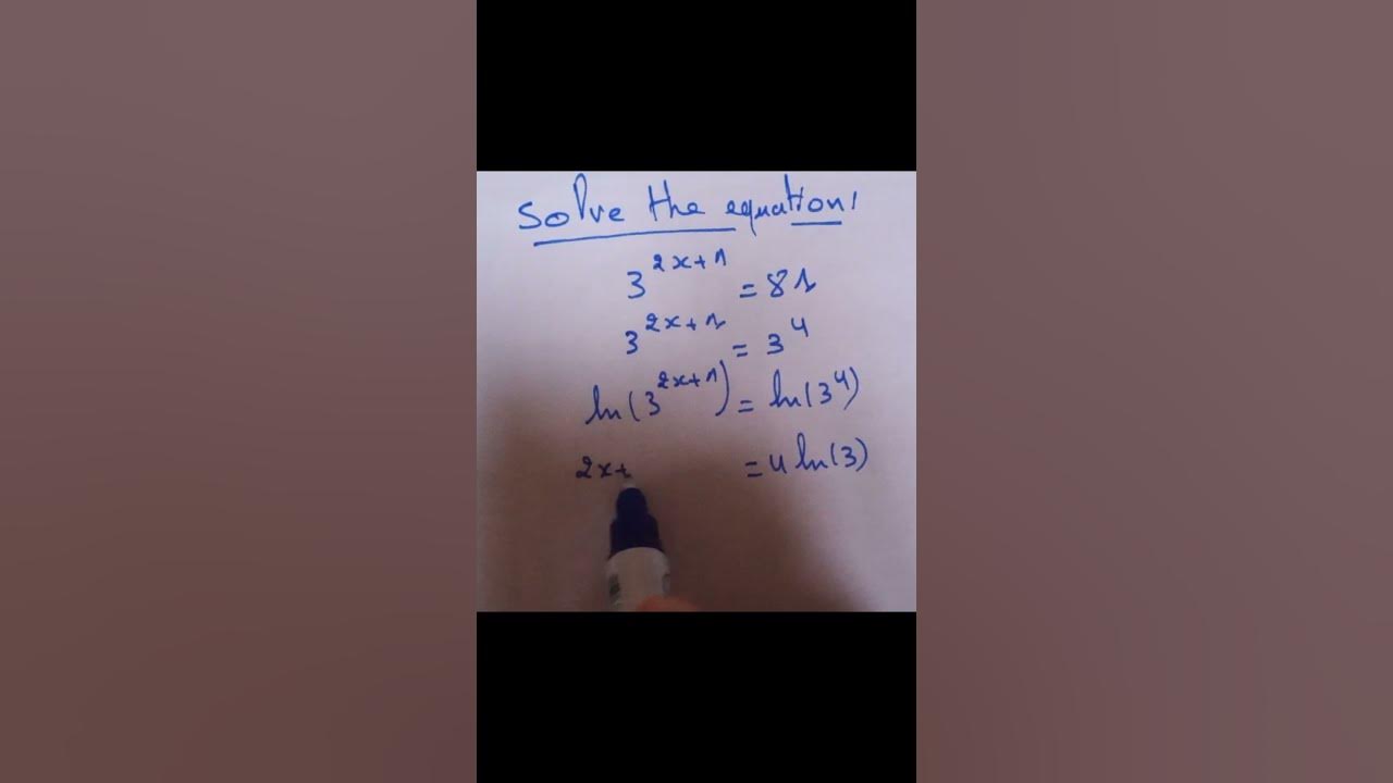 solve-the-equation-3-2x-1-81-youtube