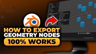 How To Export Geometry Nodes Blender (𝟮𝟬𝟮𝟲) | 100% WORKS | NO Yapping, To The Point! | FAST & EASY