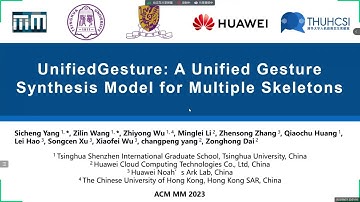 [ACM MM 2023]  Teaser video of UnifiedGesture