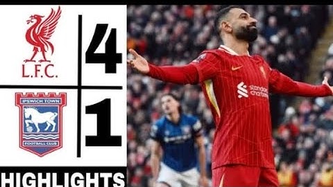 Liverpool vs Ipswich Town 4-1 All Goal Highlights  2025 Hd