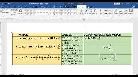 1.11 Inserarea formulelor. Secventele video si audio. Word  Clasa 8