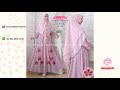 Gamis Brokat Kombinasi Lengan Lonceng