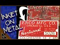 UV Inkjet Prints On Metal: Machine Tag Reproduction