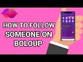 How to Follow Someone on Boloup