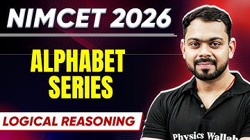 NIMCET 2026 ALPHABET SERIES | Logical Reasoning | NIMCET 2026 | PW NIMCET #pwnimcet #nimcet