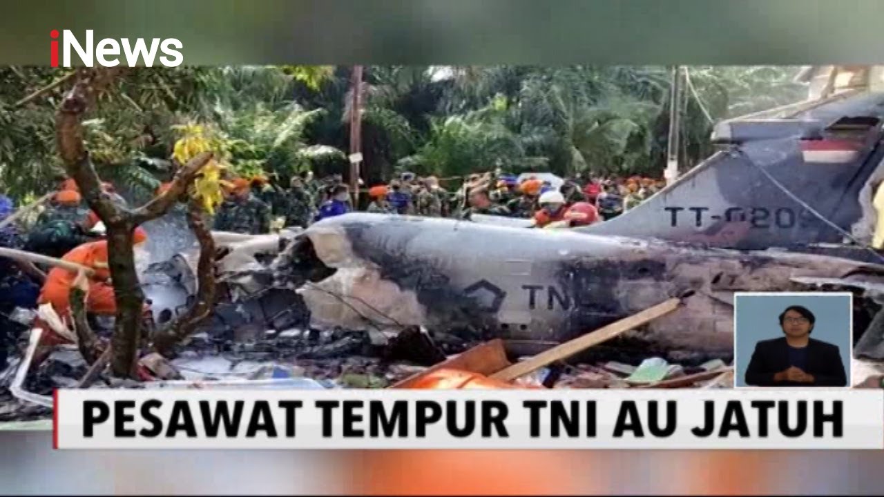 Pesawat Tempur TNI AU Jatuh di Permukiman dan Tidak ada Korban Jiwa