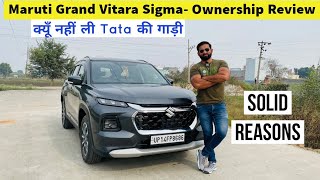 Maruti Grand Vitara Sigma Base Model Ownership Review 2023 | Positive and Negative