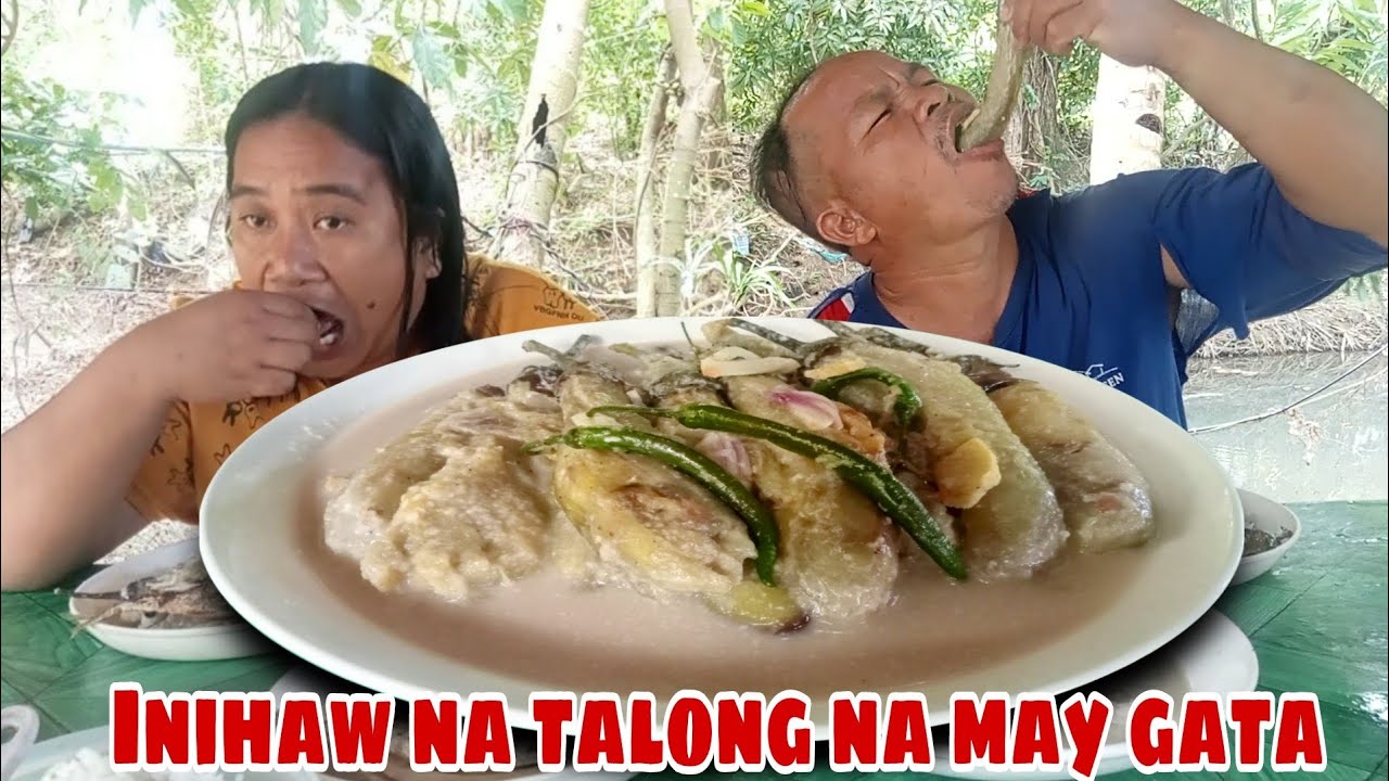 INIHAW NA TALONG NA MAY GATA #lutongbahayrecipe 