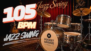 105 BPM Jazz Swing Drum Beat 🥁 Real Drum Groove | Jazz Practice Backing Track